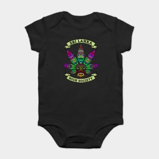 Sri Lanka Ganja Yaka Mask (Devil Mask) High Society iv Baby Bodysuit